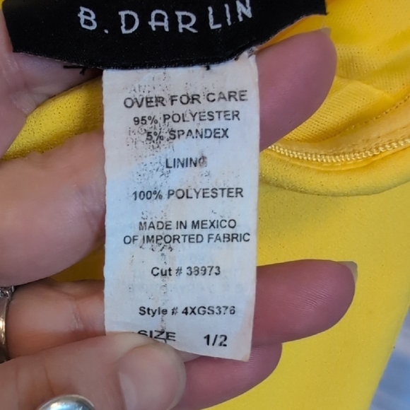 B Darlin Vibrant Yellow Dress - Picture 2 of 7